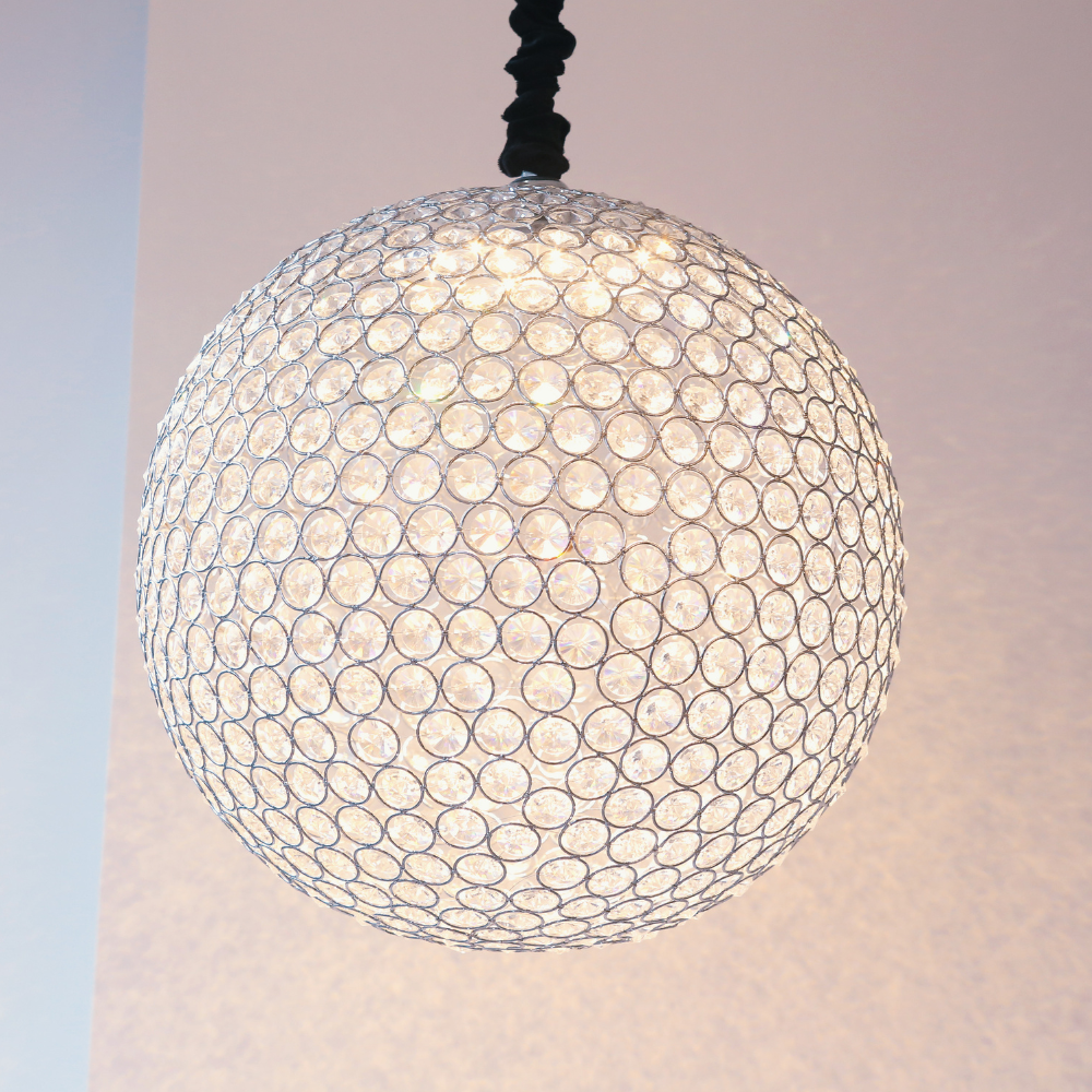 LUSTRE BOULE DIAMANTS